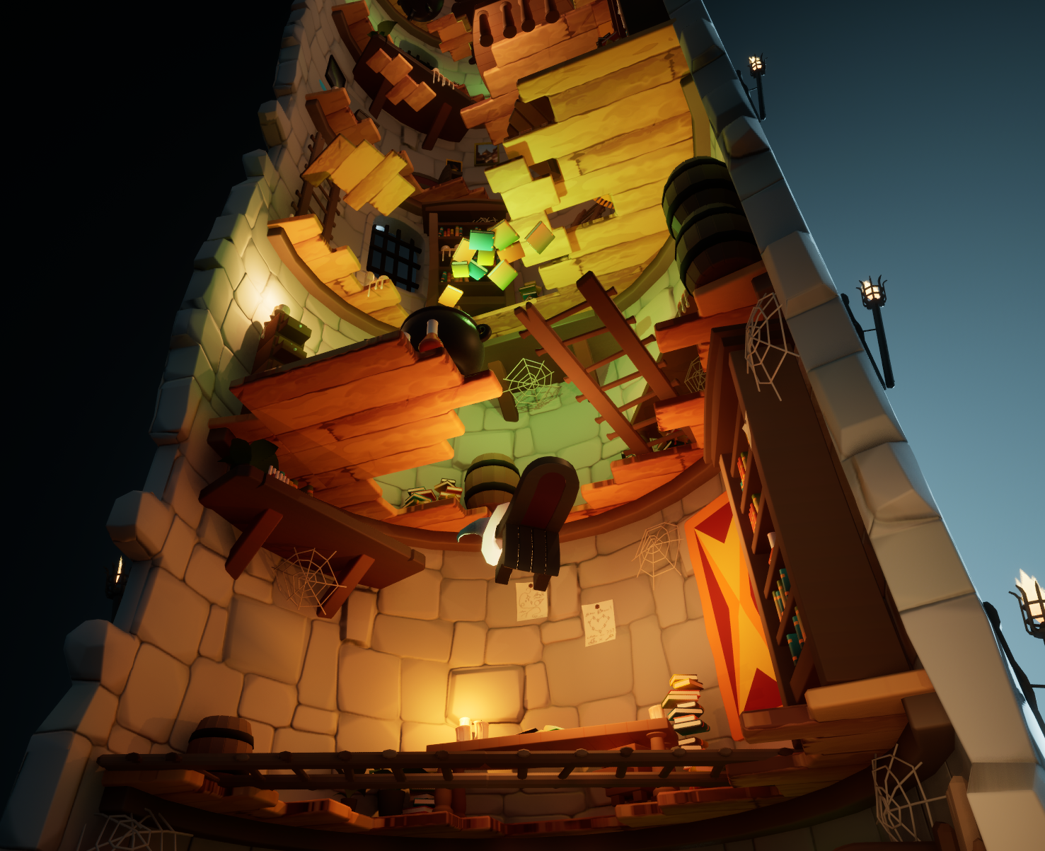Grablings tower environment - lower section